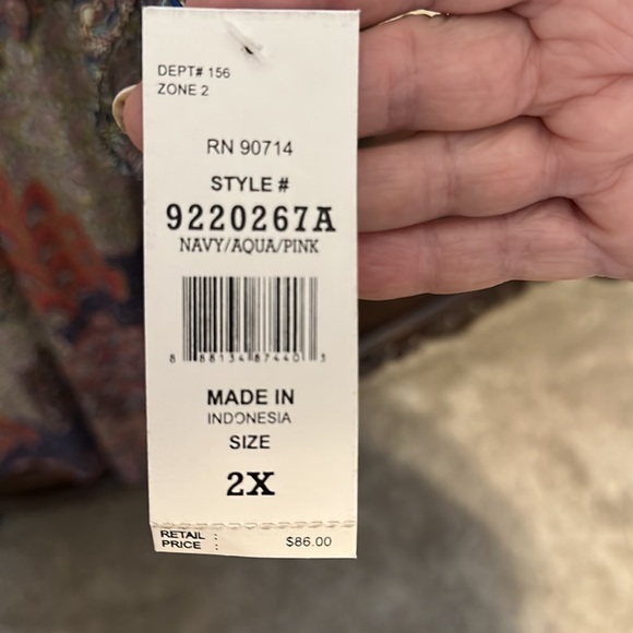 This is a soft boho midi dress with flutter sleeves.  Back has straps. - Picture 6 of 6